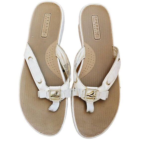 Sperry Leather FlipFlop Great Shape - Picture 1 of 3